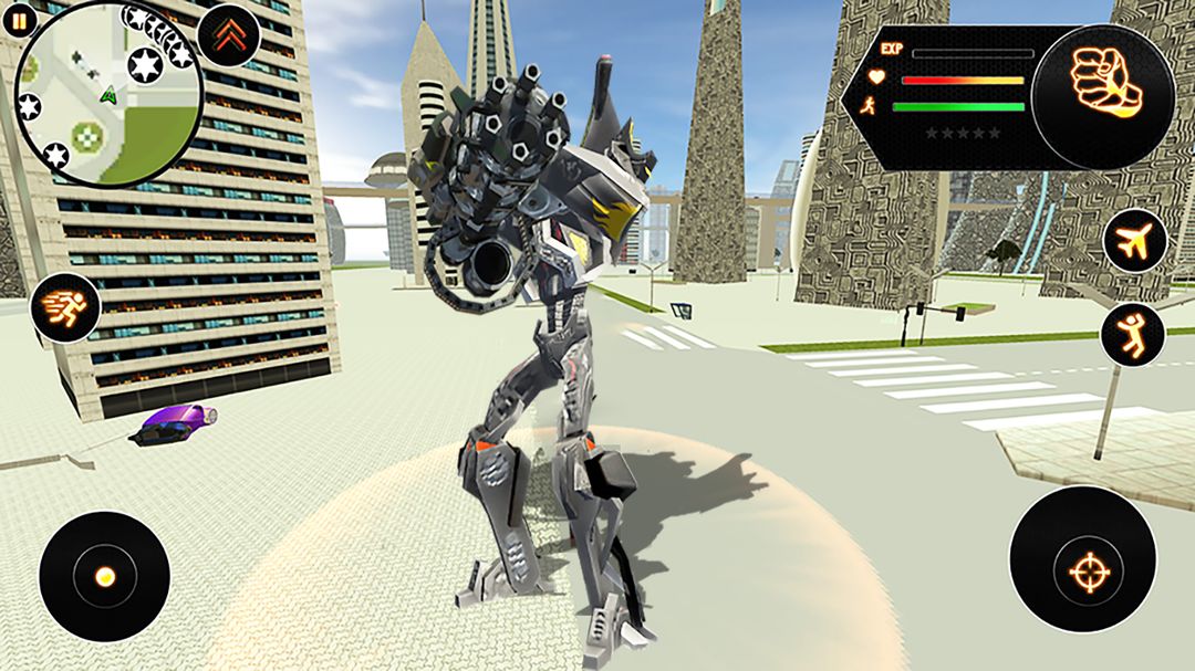 Spacecraft Robot Fighting Robot Transforming Game 게임 스크린 샷