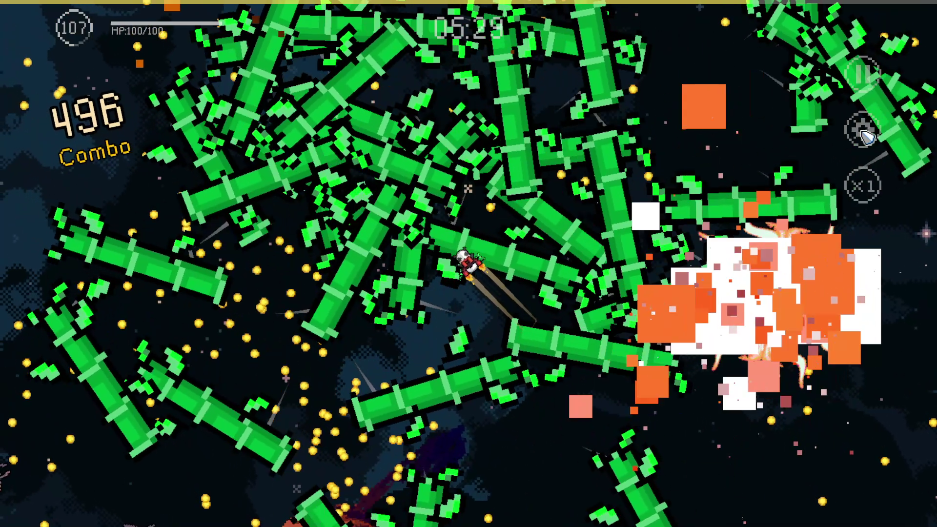 Cosmic Survival: 2D Roguelike Game Screenshot