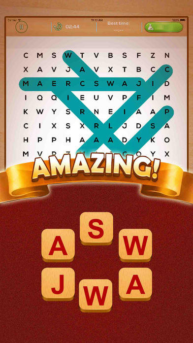 Unlimited Word Search Puzzle - Brain It Word 게임 스크린샷