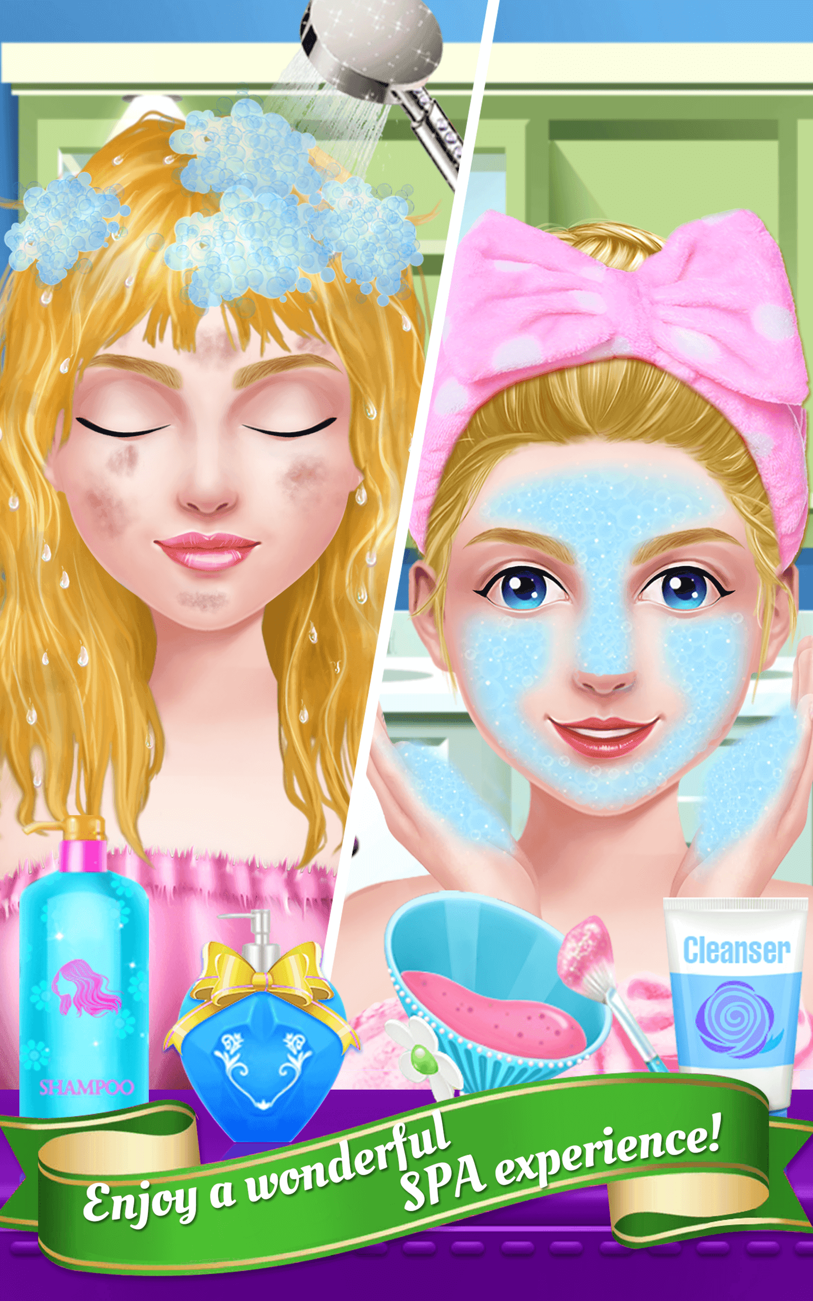 All Star Gymnastics Girl Salon Game Screenshot