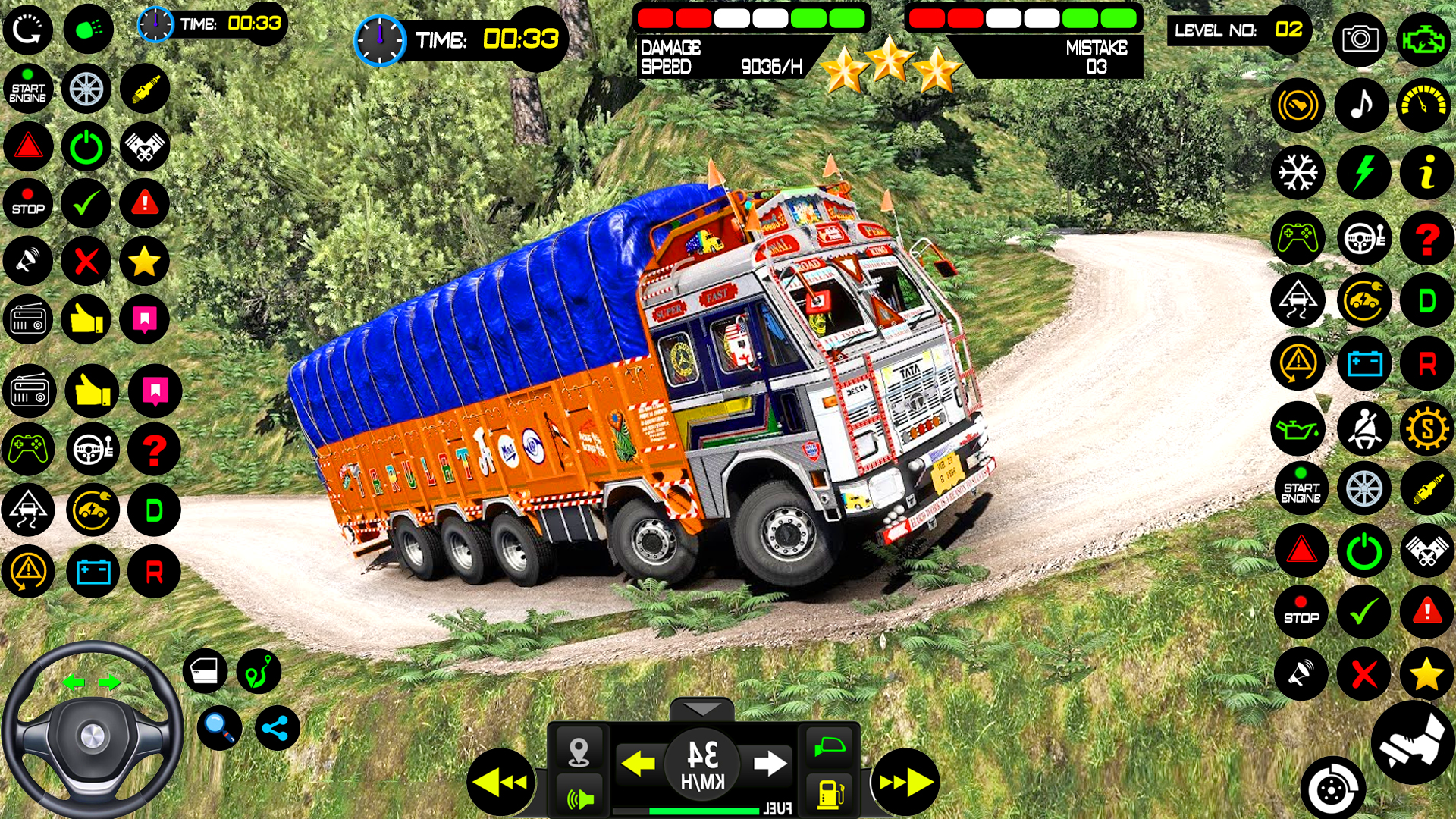 Captura de Tela do Jogo Indian Truck Games Lorry Game