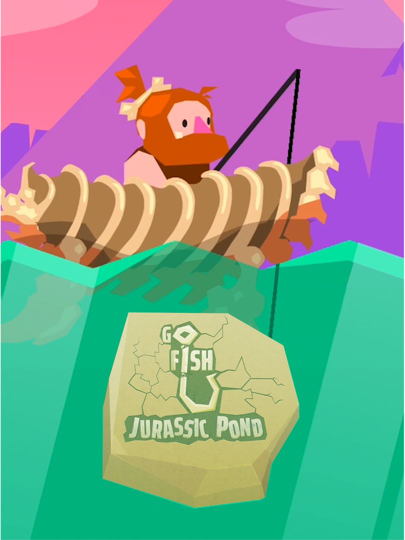 Go Fish: Jurassic Pond 게임 스크린 샷