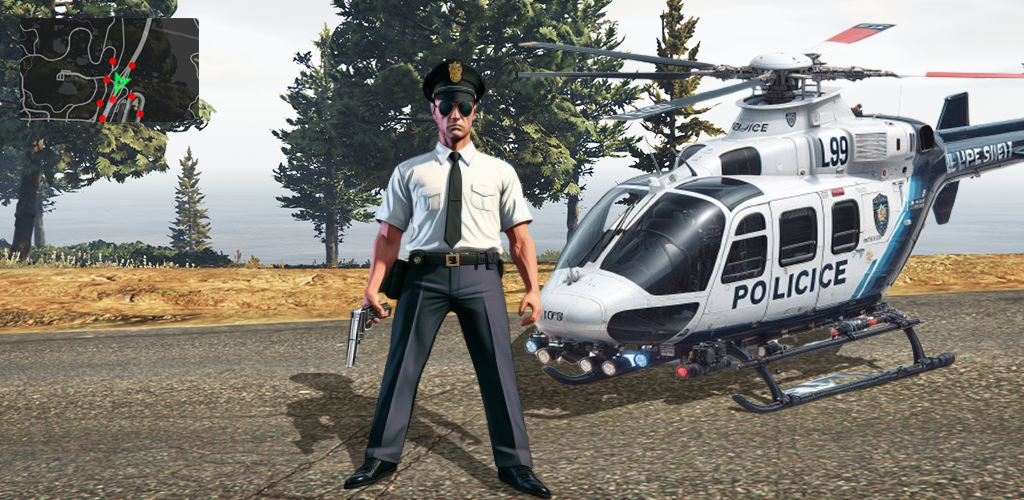 Banner of US Police Vegas Crime Gangster 