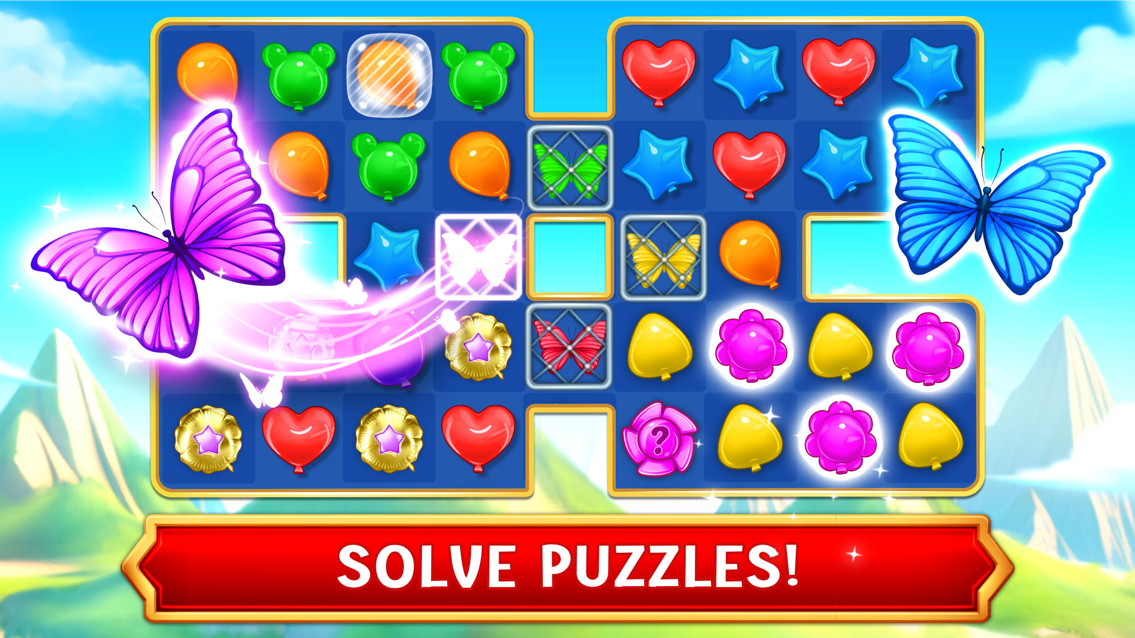 Balloon Pop: Match 3 Games Game Screenshot