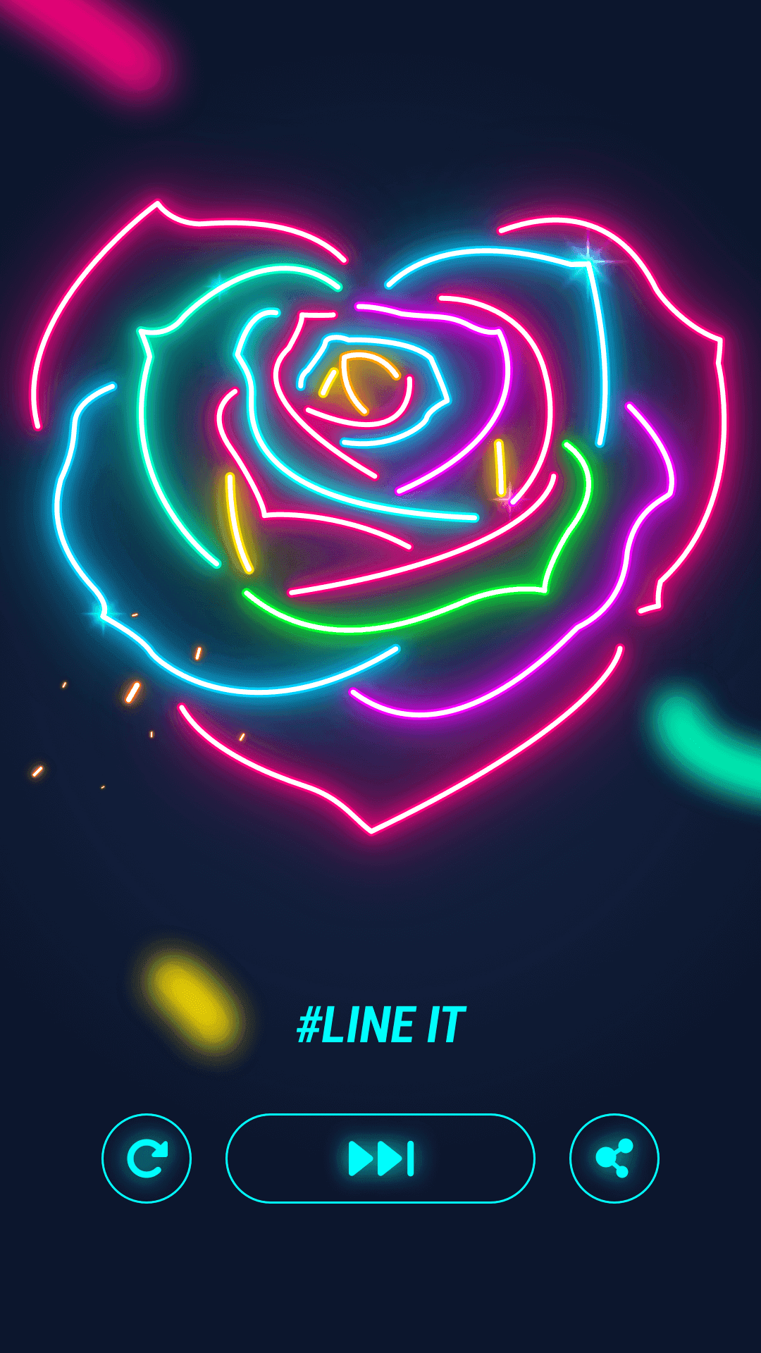 Line it - 3D Light Puzzle Game 게임 스크린 샷