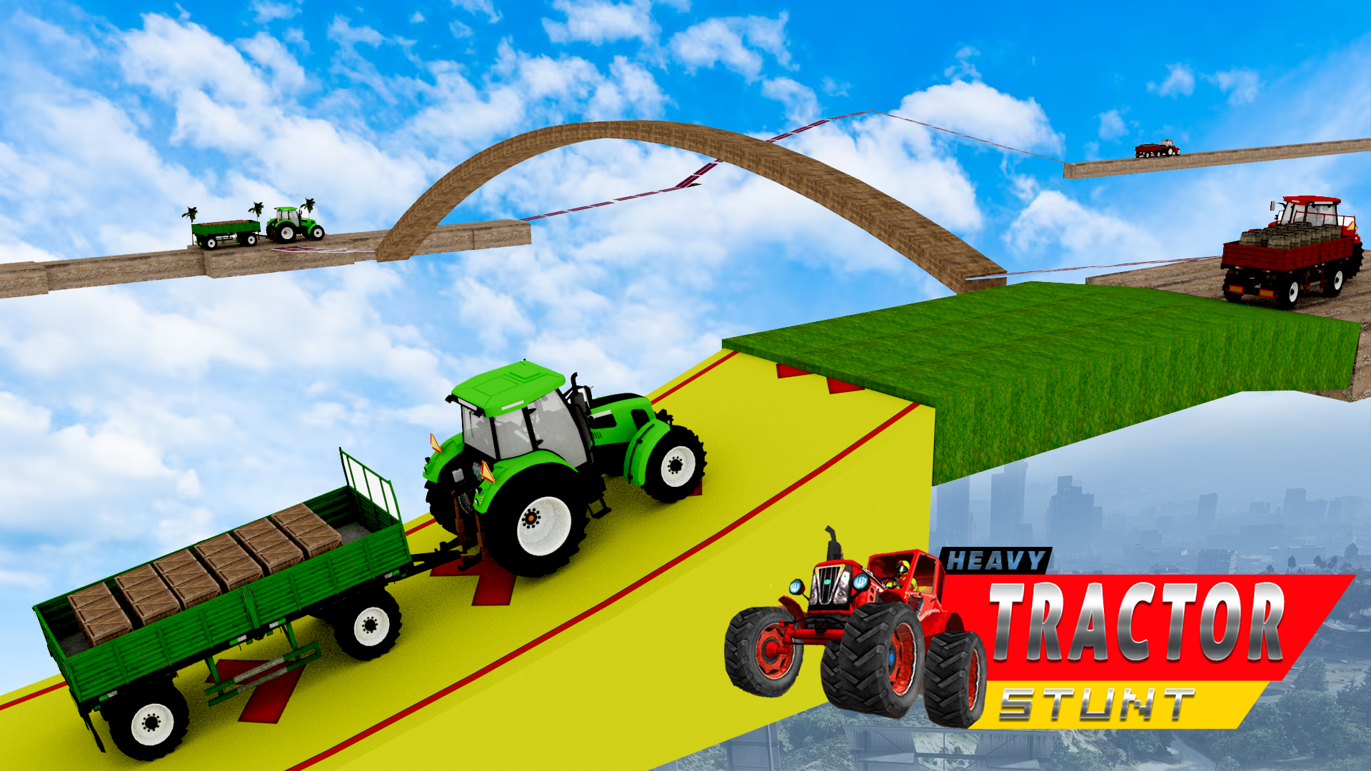 Farm Stunt: Heavy Tractor game Game Screenshot