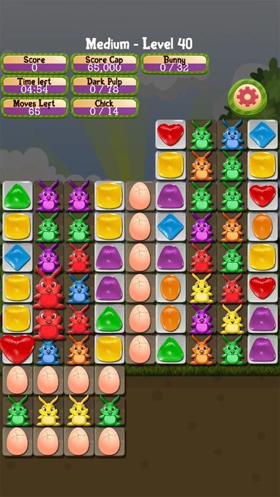 Screenshot of Bunny Drops 2 - Match 3 puzzle