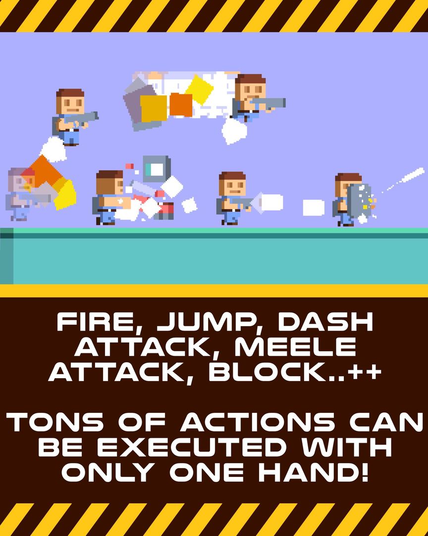 Screenshot of Plasma Dash - Run And Gun Endless Arcade game