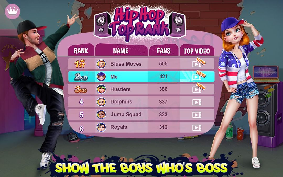 Screenshot of Hip Hop Battle - Girls vs Boys