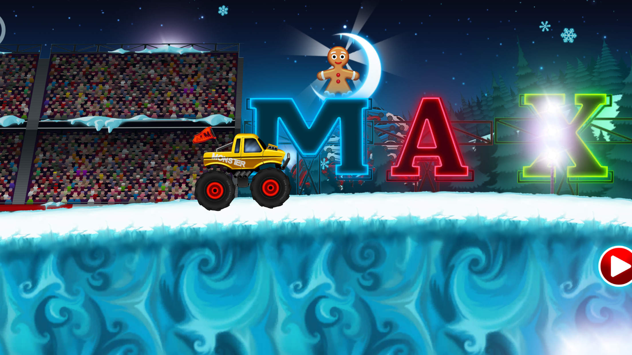 Cuplikan Layar Game Monster Truck Winter Racing