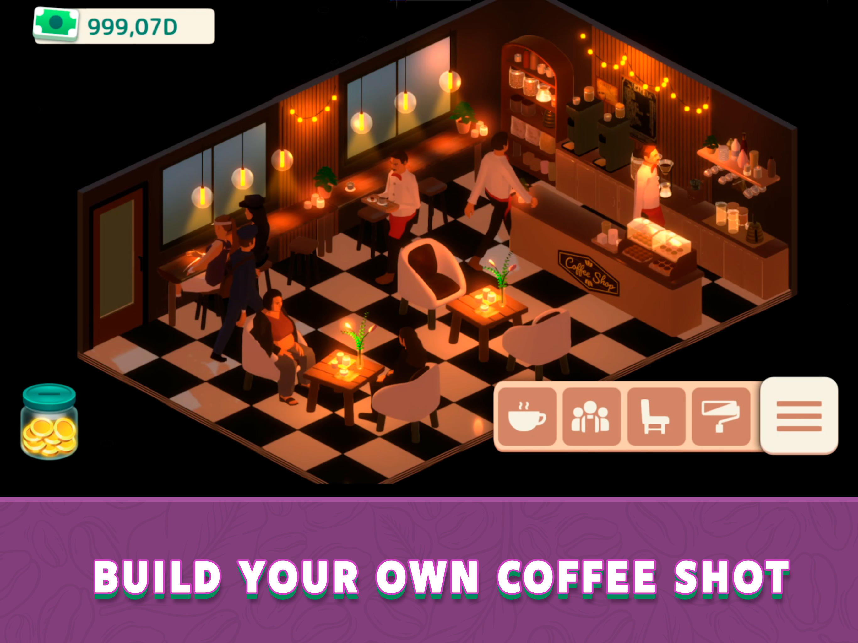 Urban Coffee Shop Game Screenshot