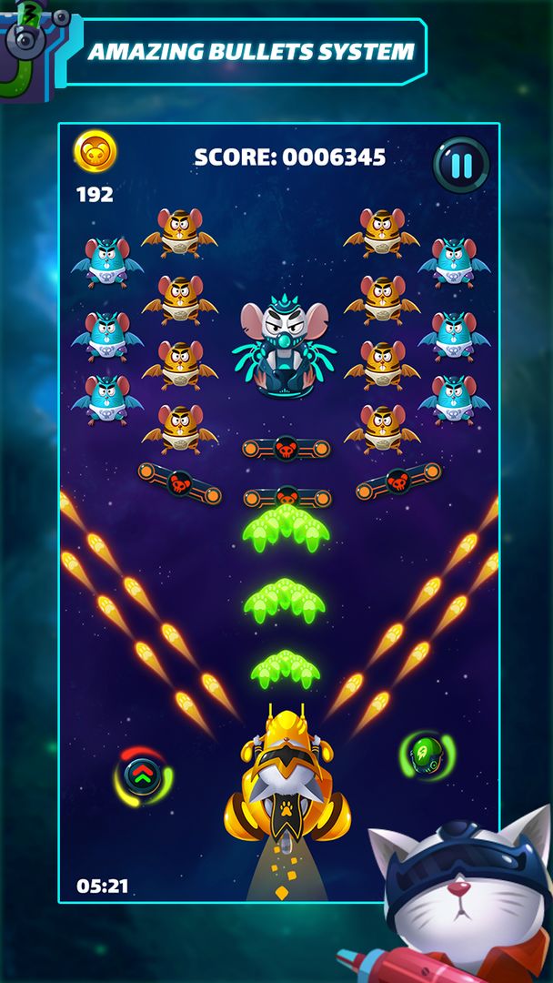 Cat Shooter: Space Attack遊戲截圖