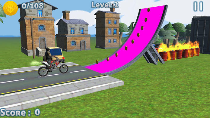 3D 顶级赛车游戏 摩托车游戏 特技有趣的免费 Game Screenshot