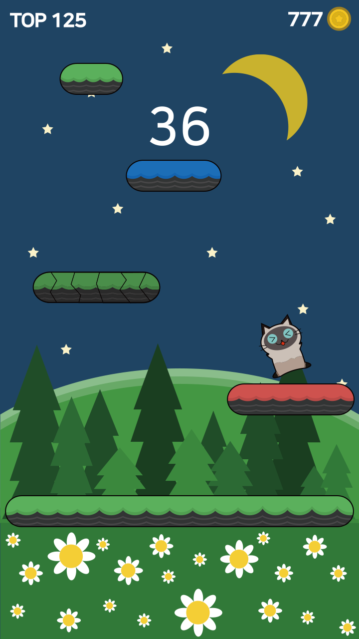 Jump cat Game Screenshot