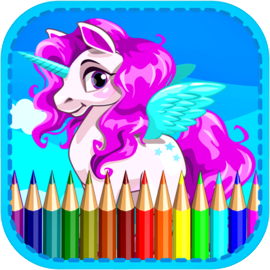 Coloring Pony Pink Princes