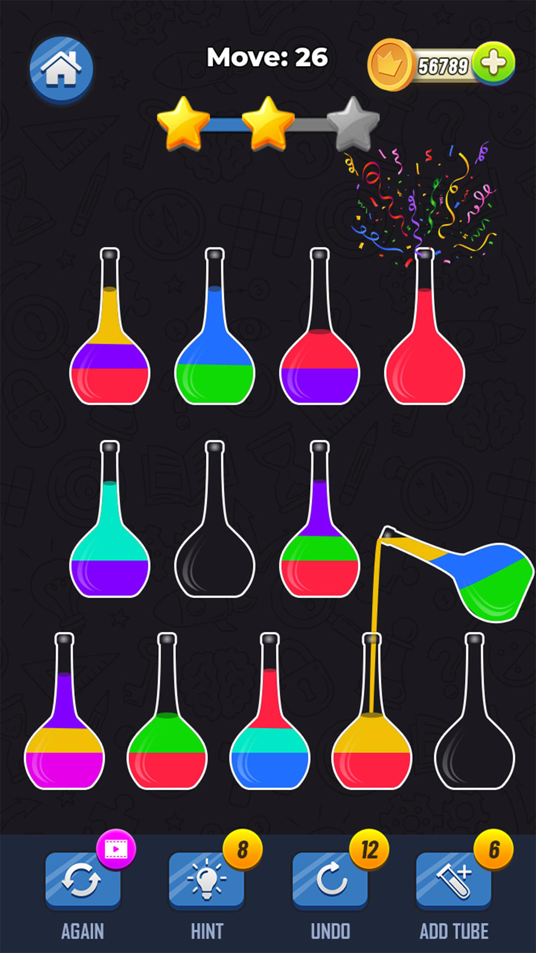 Screenshot of Water Color Sort 3D Puzzle