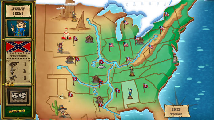 NORTH & SOUTH - The Game (Pocket Edition) 게임 스크린 샷