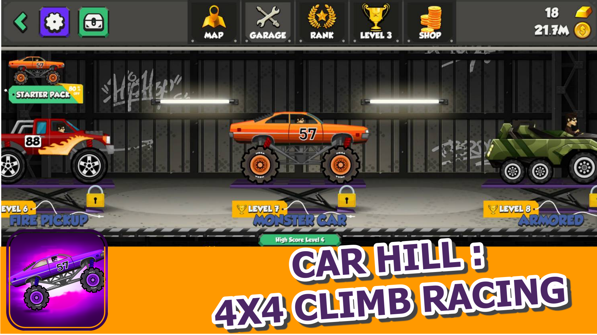 Screenshot of Car Hill : 4x4 Climb Racing