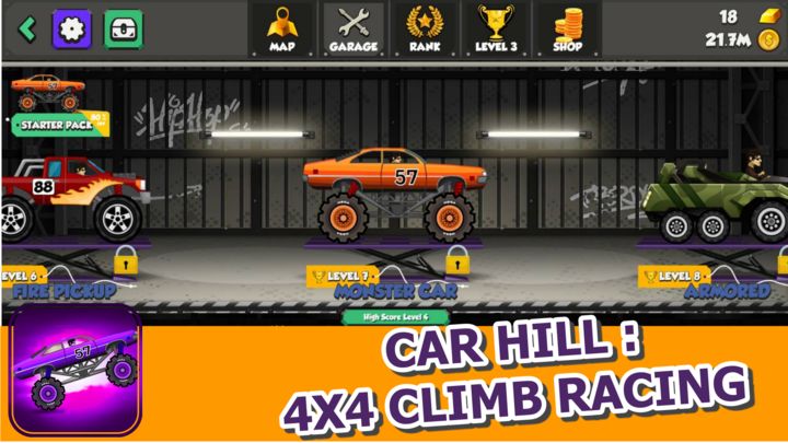 Screenshot 1 of Car Hill : 4x4 Climb Racing 1.2