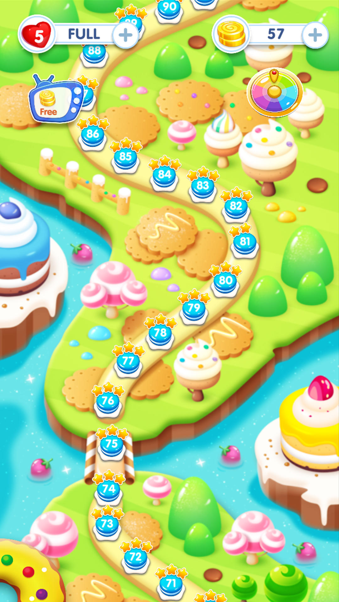 Cuplikan Layar Game Candy Cookie Crush Match 3