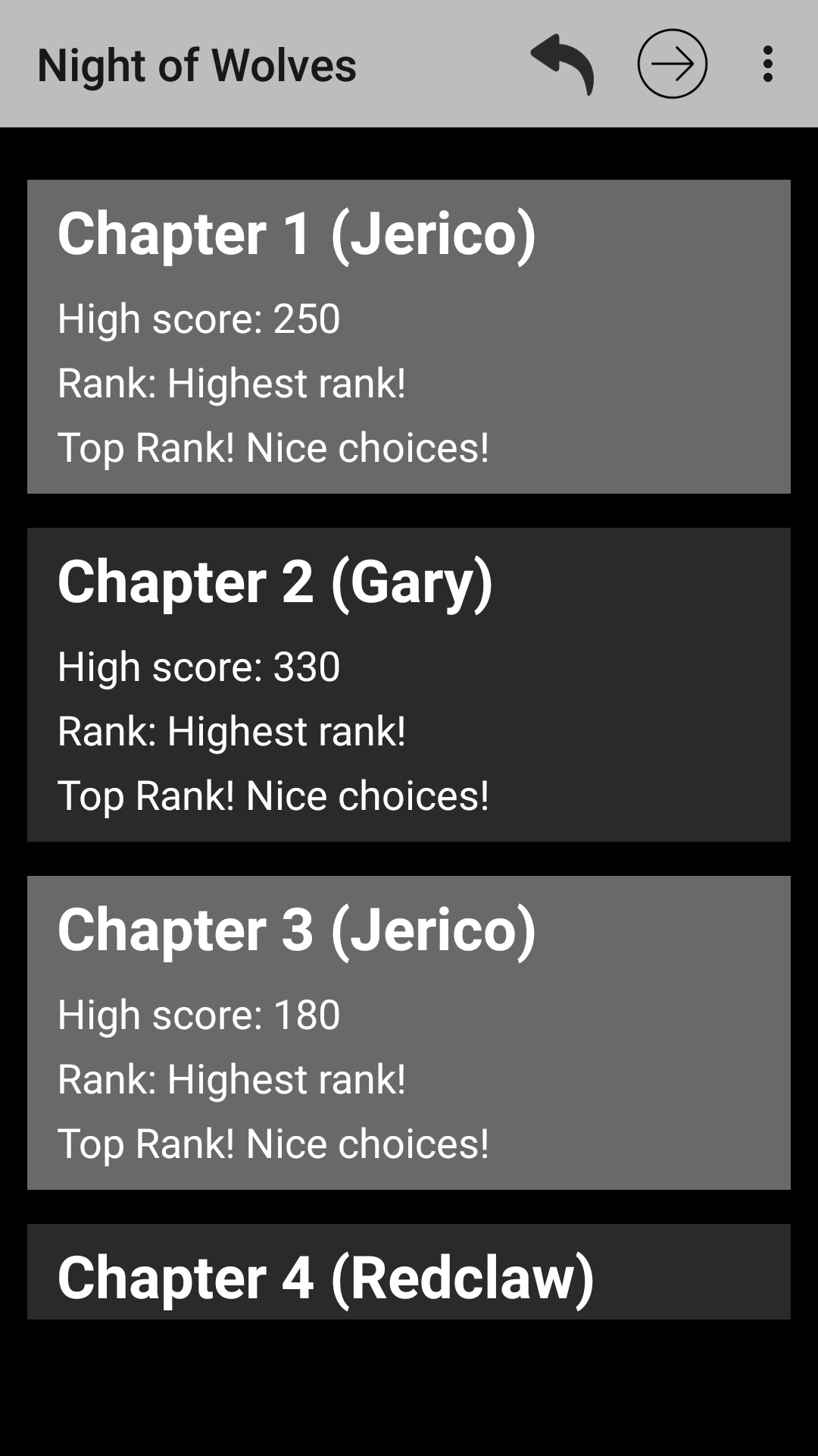 Paladins: Text Adventure RPG Game Screenshot