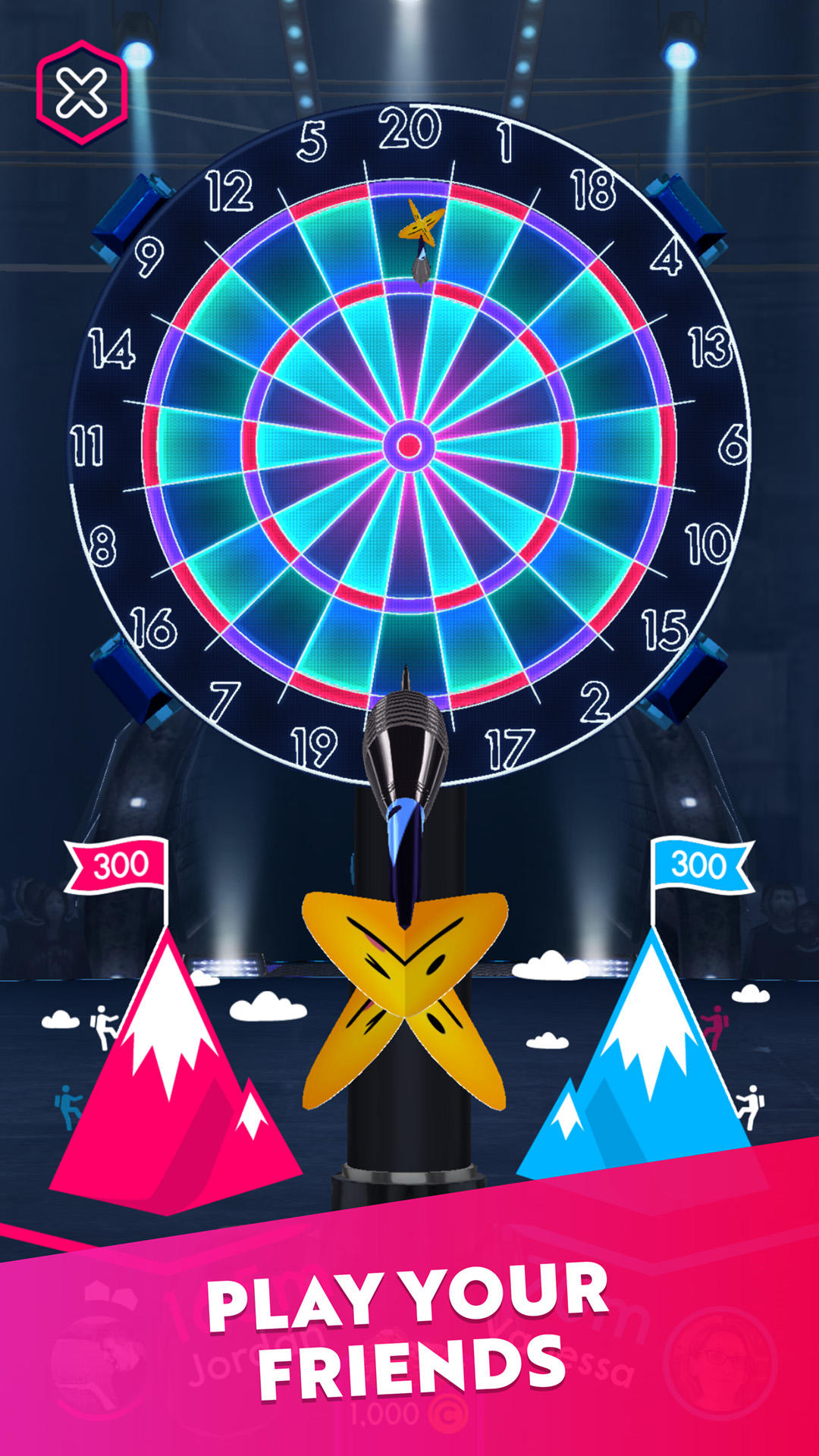 Darts of Fury Game Screenshot