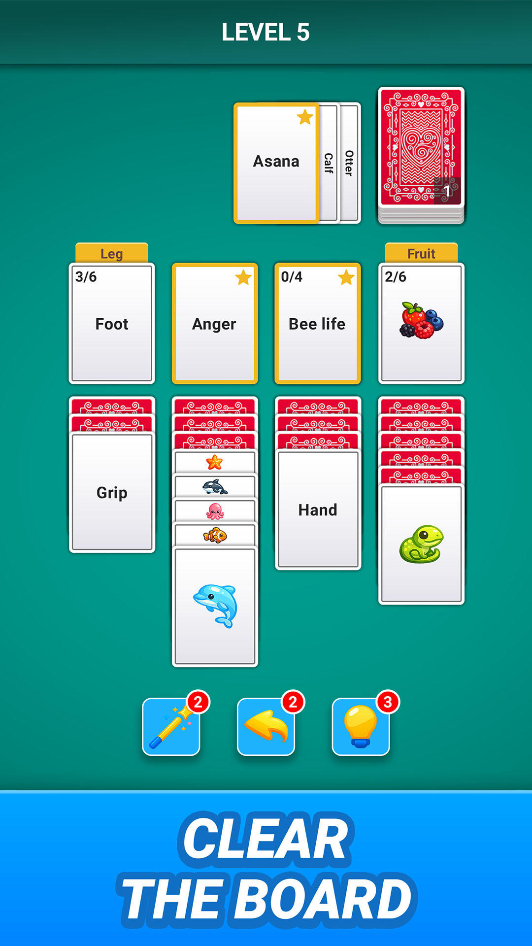 Word Solitaire Associations Game Screenshot