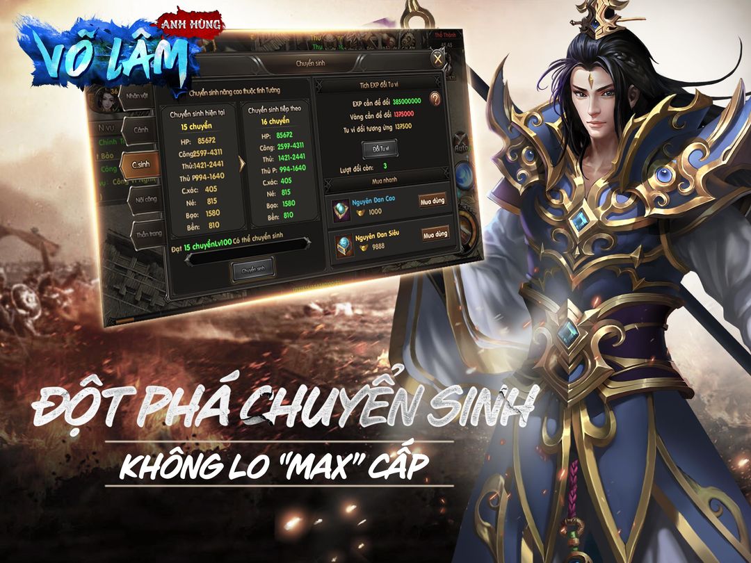 Anh Hùng Võ Lâm - Công Thành screenshot game