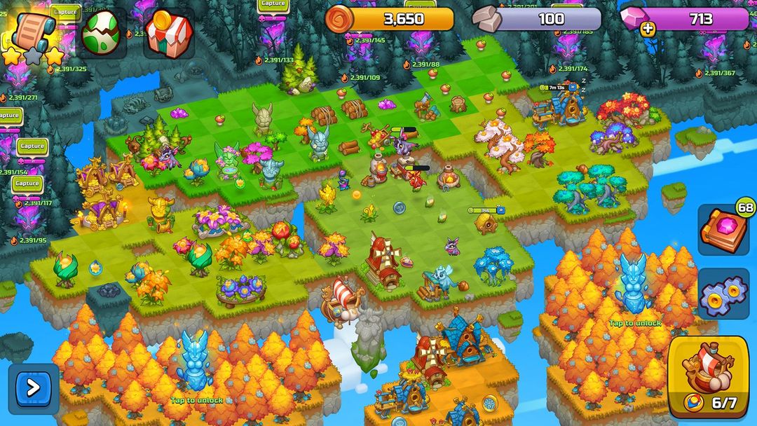 World Above: Merge games Puzzle Dragon screenshot game