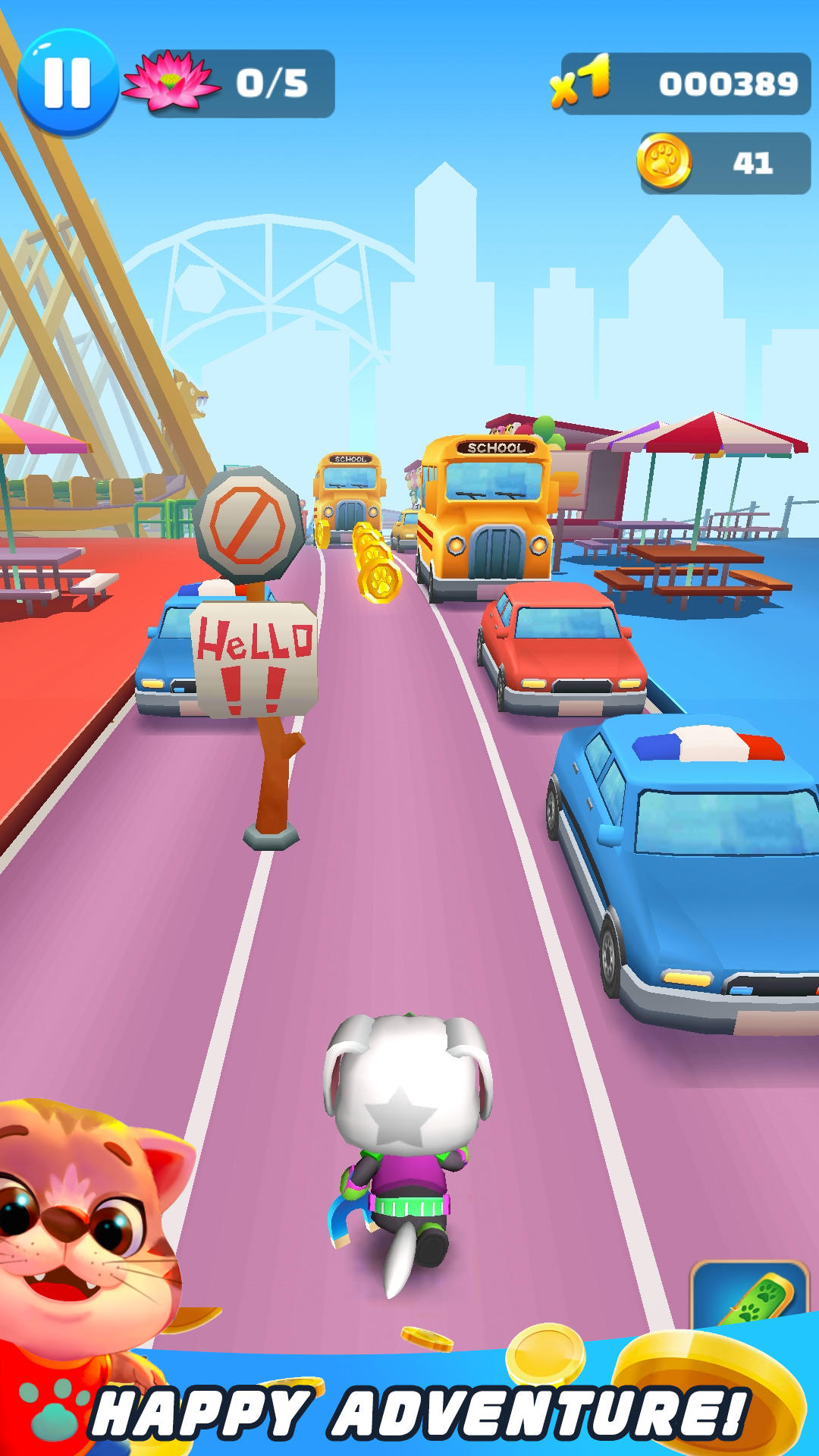 Joyful Runner Adventure ภาพหน้าจอเกม