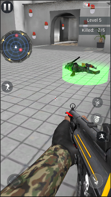 Battlefield fury: Gun shooting Game Screenshot