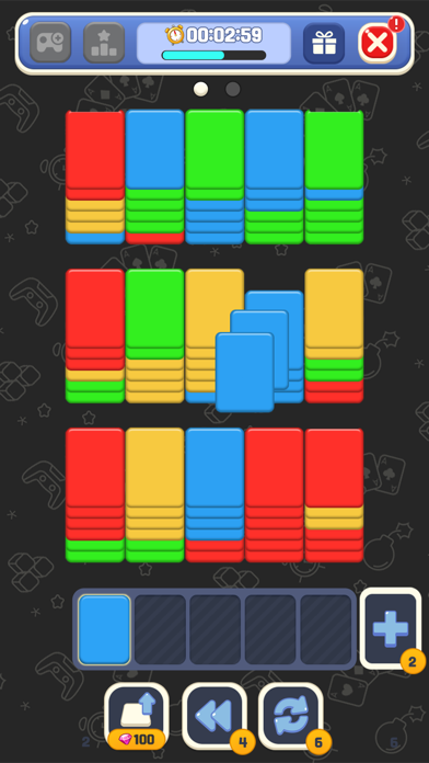 Triple Card Quest Game Screenshot