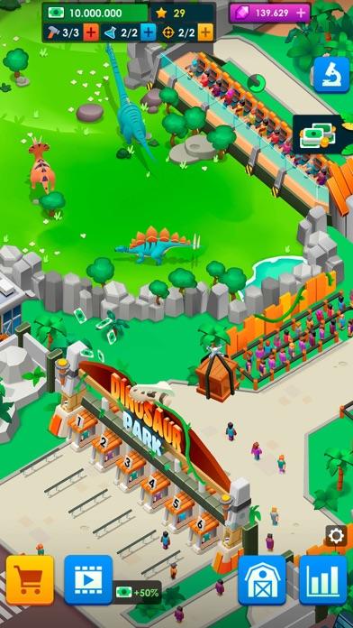Dinosaur Park—Jurassic Tycoon 게임 스크린 샷