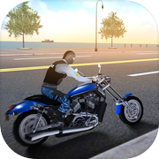 Simulador de motocicleta da polícia 3D