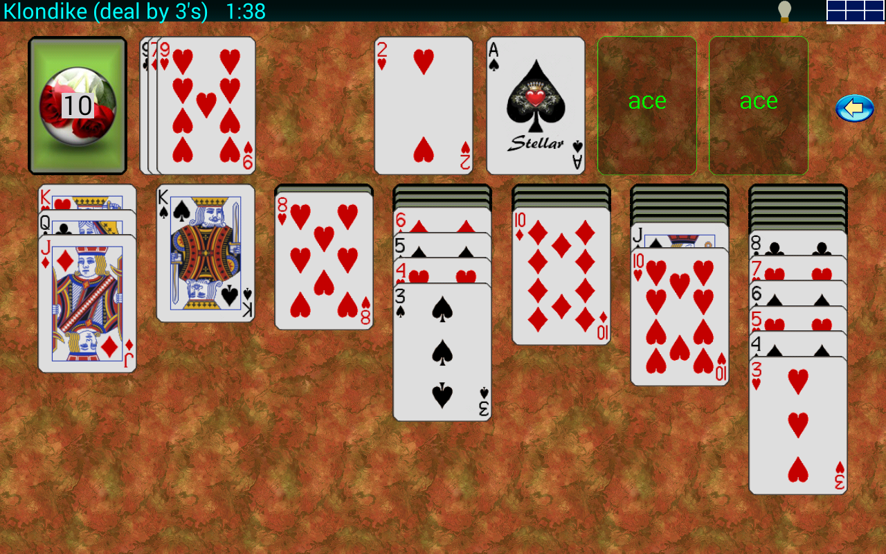 Stellar Solitaire Game Screenshot