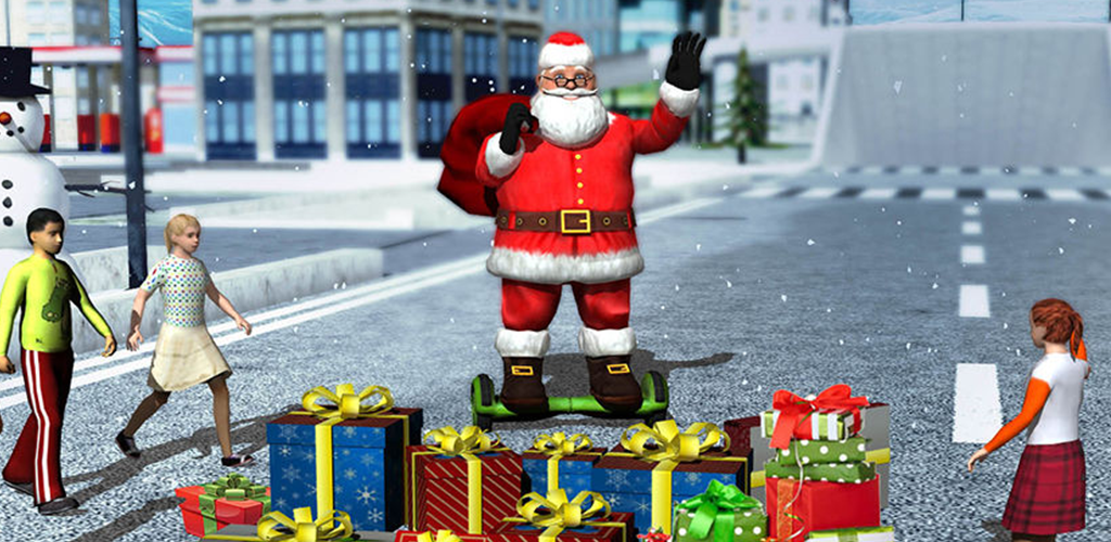 Banner of Hoverboard Rider 3D: Papai Noel 1.3