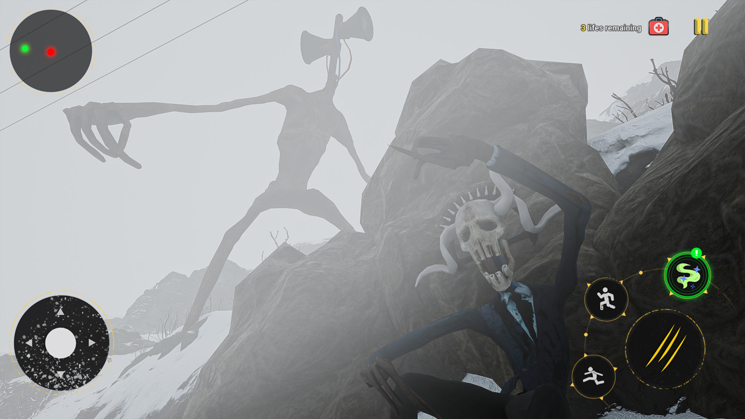 Scary Head Siren Escape Games Game Screenshot