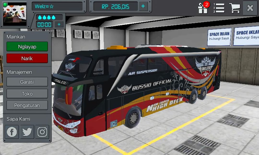 livery Bus Simulator Indonesia (BUSSID) ภาพหน้าจอเกม