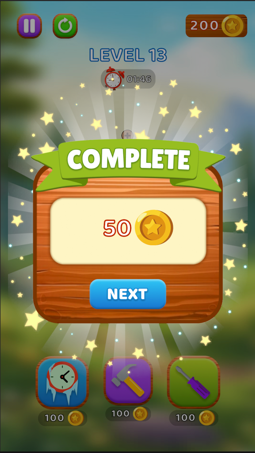 Wood Brain Puzzle: Screw Out Game Screenshot