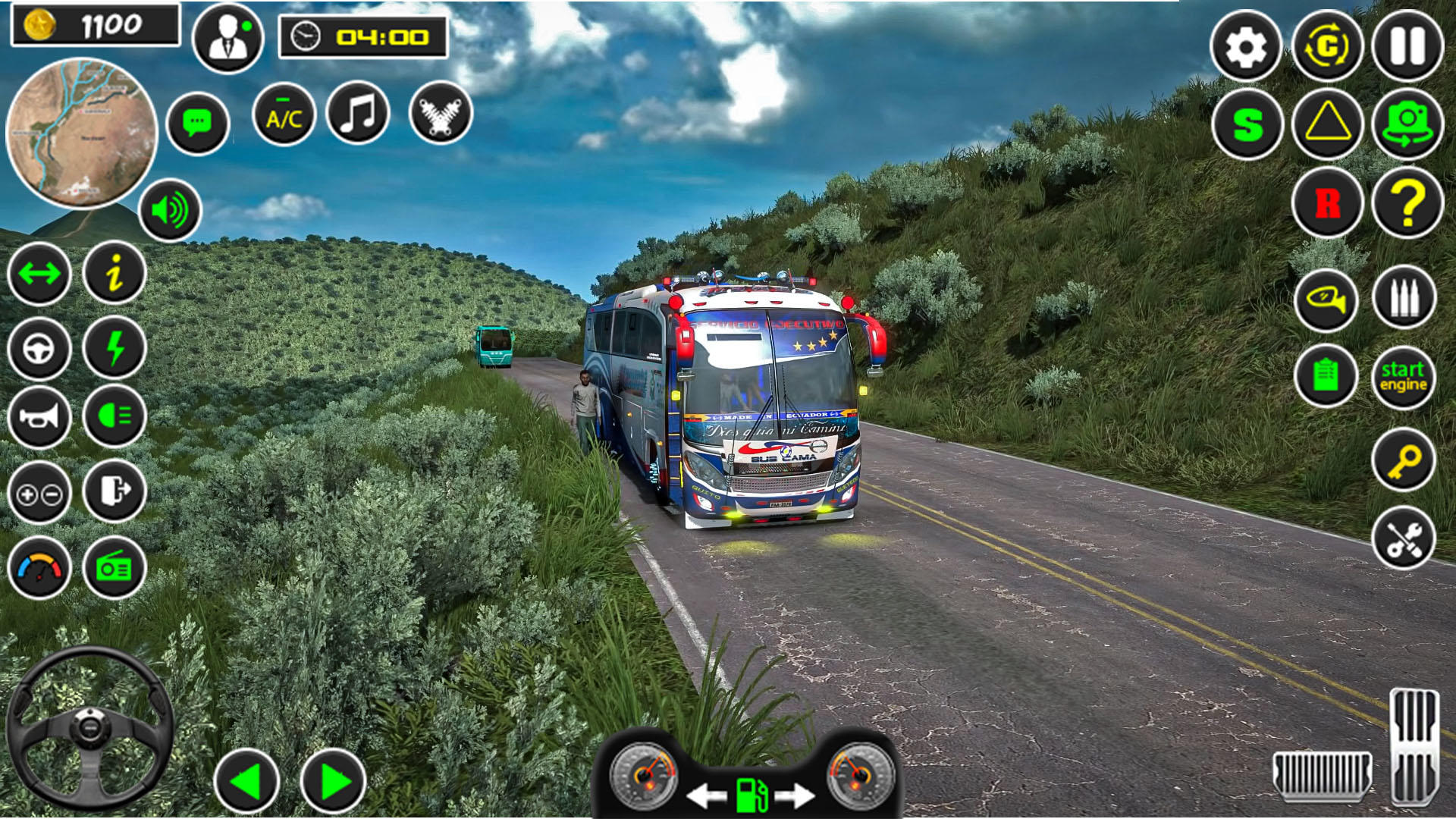 Cuplikan Layar Game US City Bus: Coach Bus Game 3D