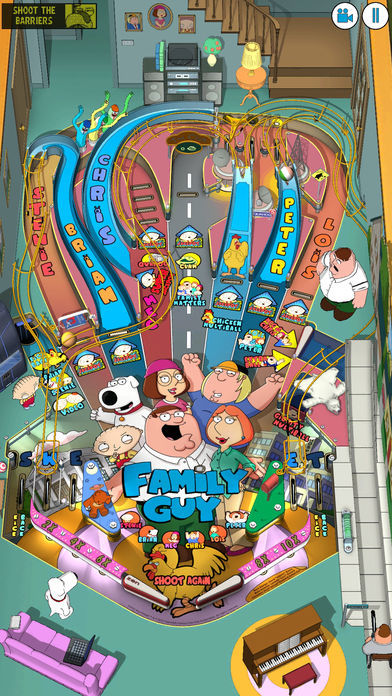 Family Guy Pinball遊戲截圖