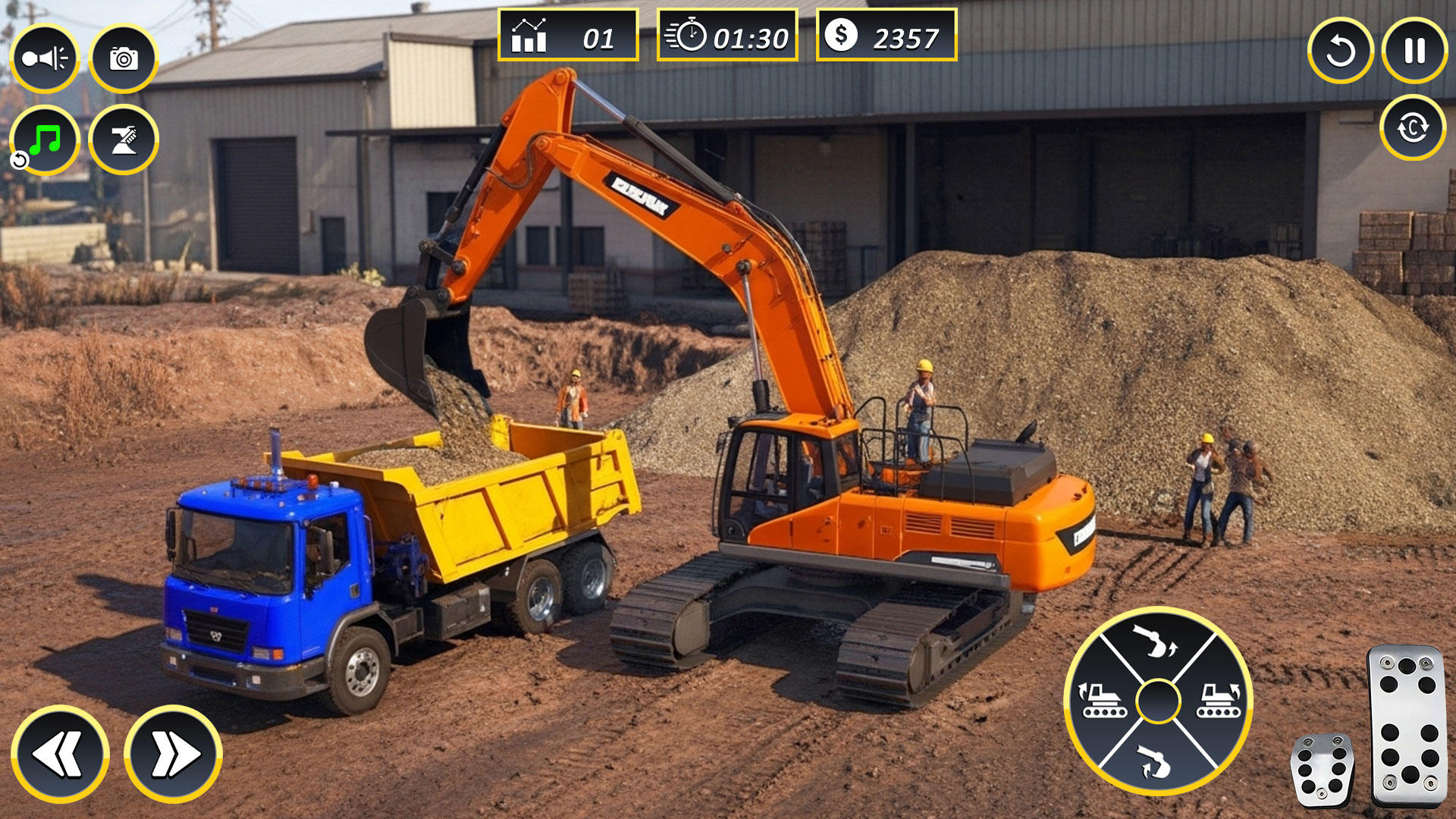 Excavator Sim 3D Construction Game Screenshot