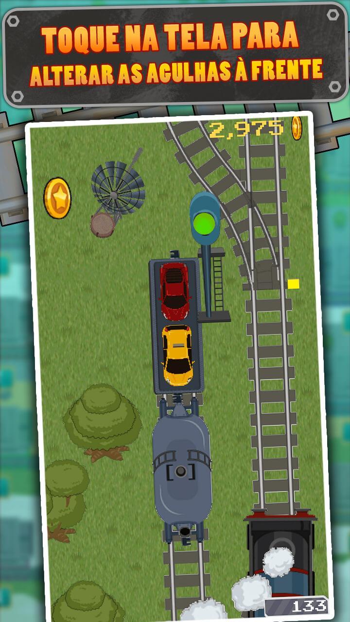 Captura de Tela do Jogo LocoRun Jogo Arcade deComboios
