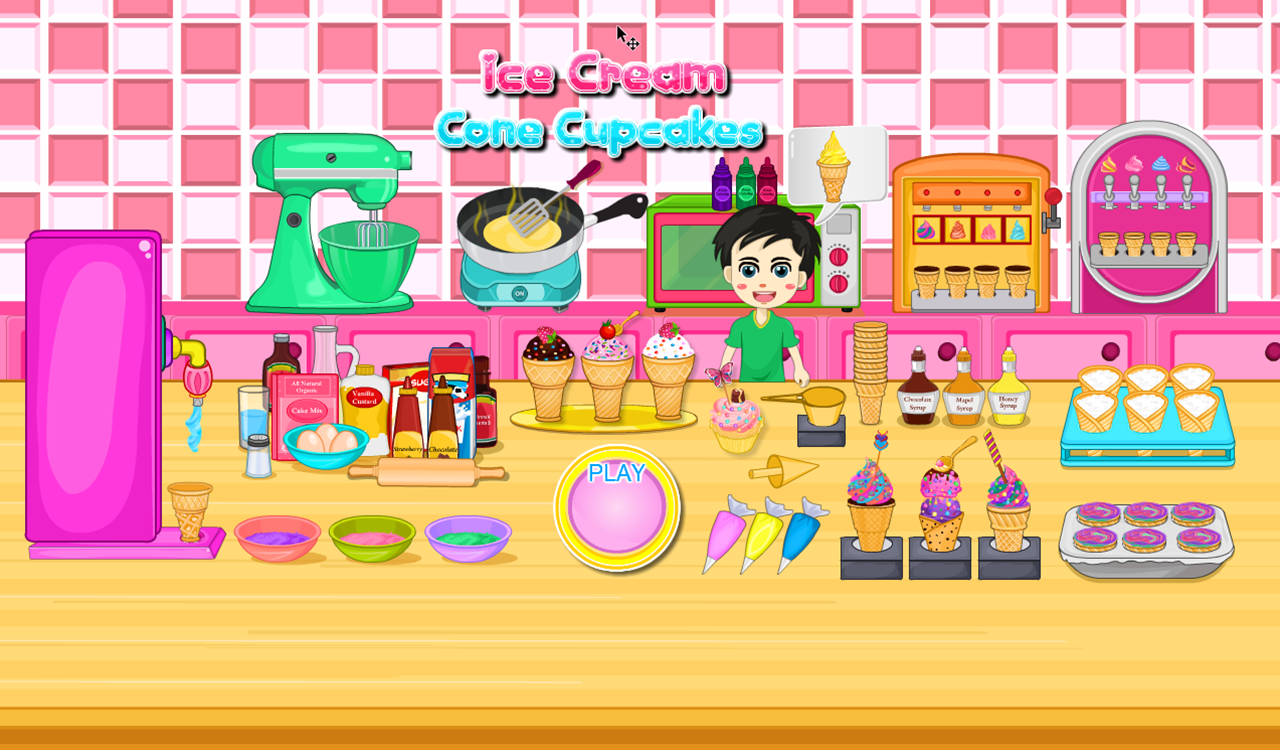 Скриншот игры Cooking Ice Cream Cone Cupcake