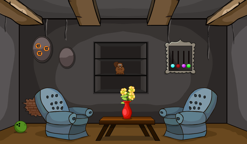 Cracked Toon House Escape Game Screenshot