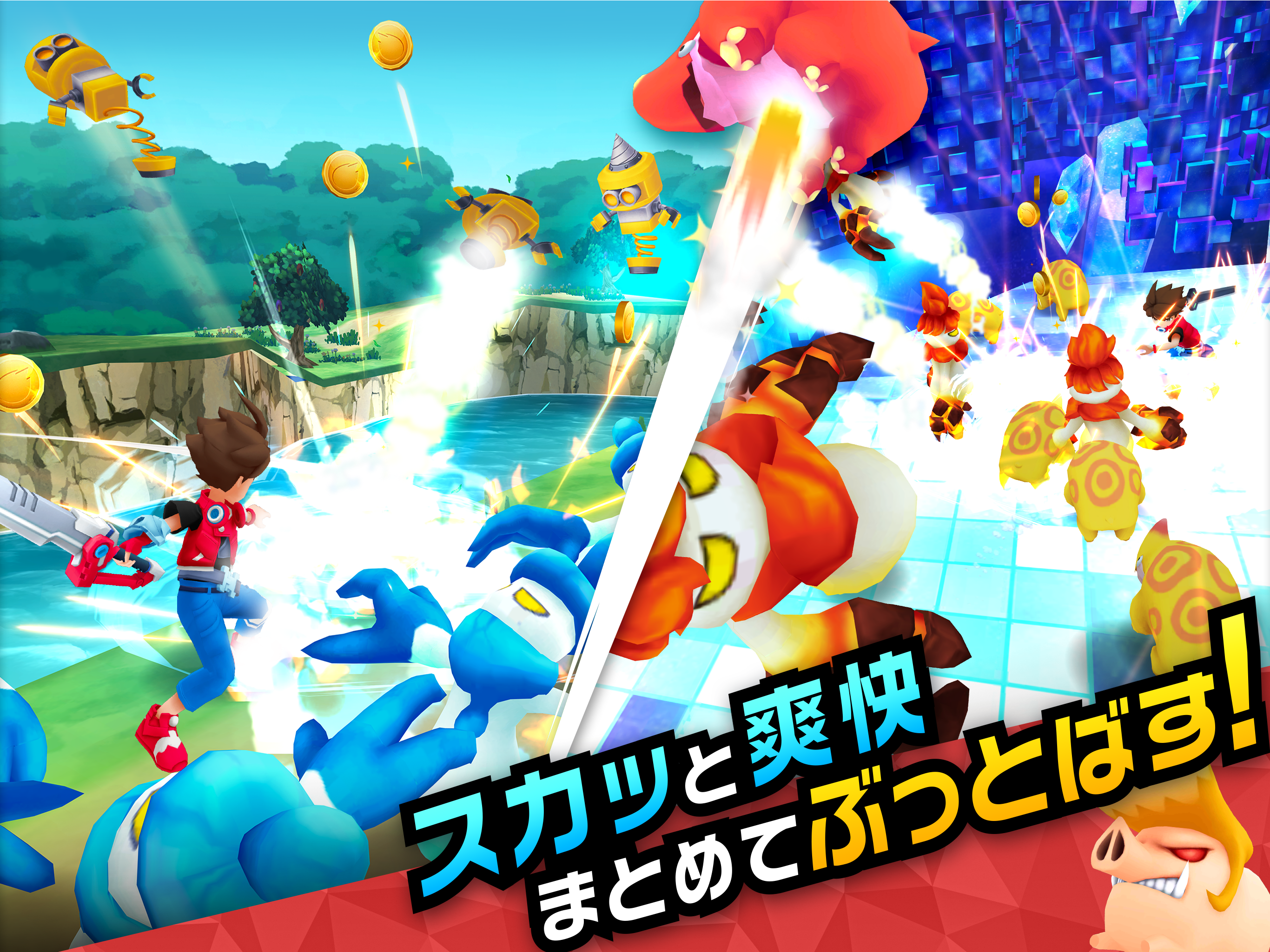 メガスマッシュ（メガスマ）- アクション & 本格スマホRPG Game Screenshot