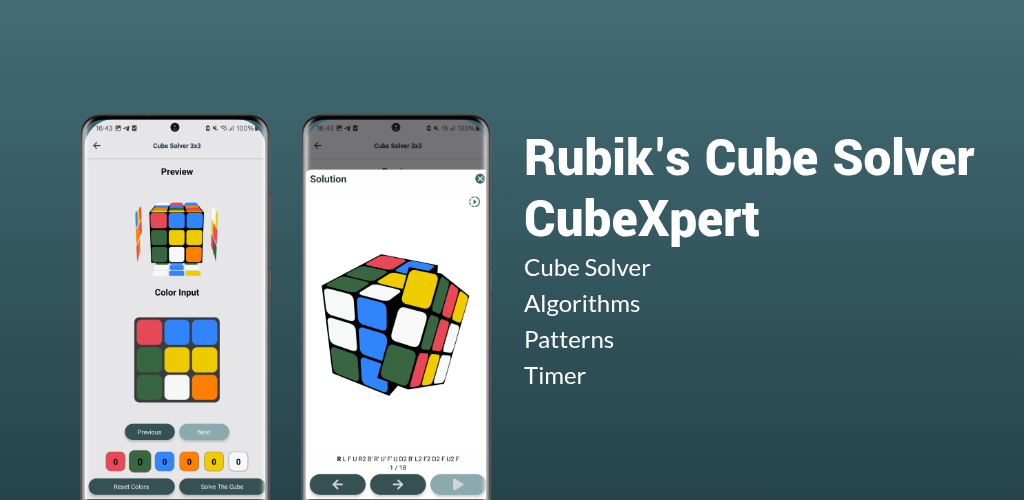 Banner of Rubiks Cube Solver CubeXpert 