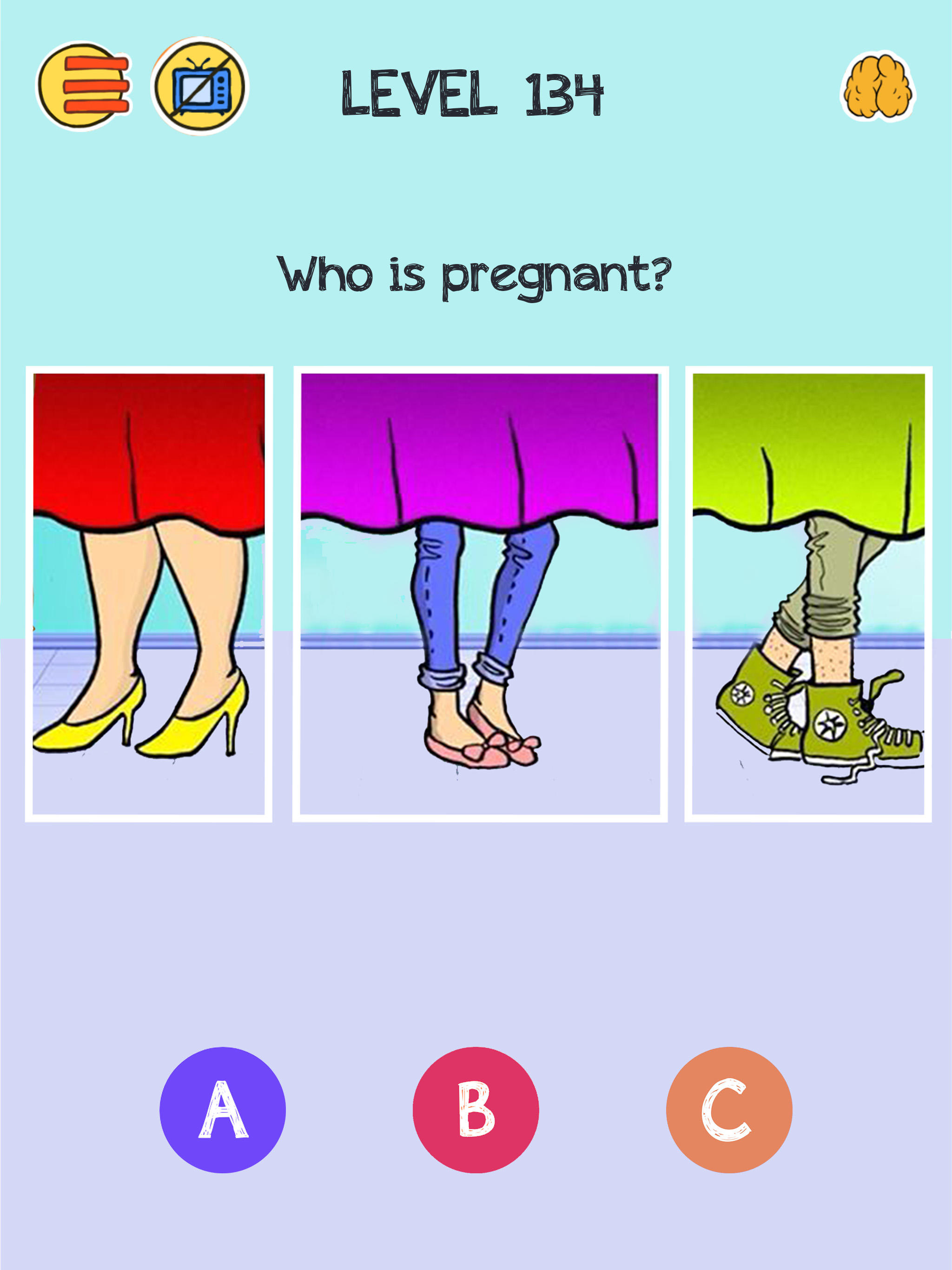 Brain Who? Tricky Riddle Tests Game Screenshot