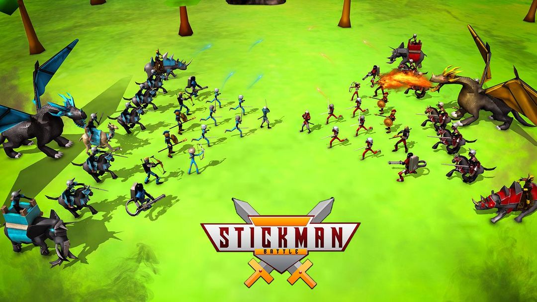 궁극 Stickman 전투 시뮬레이터 - 전쟁 게임 게임 스크린 샷