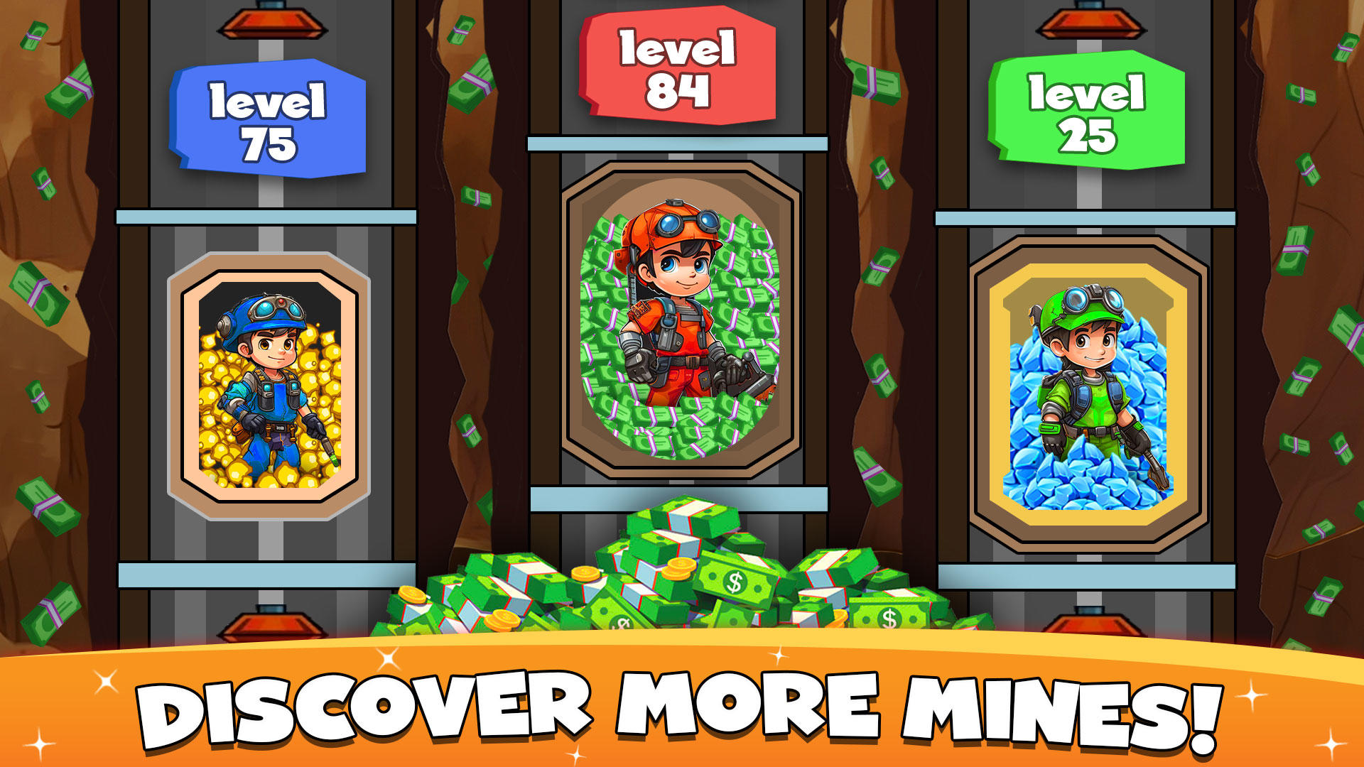 Idle Miner Gold Clicker Games Game Screenshot